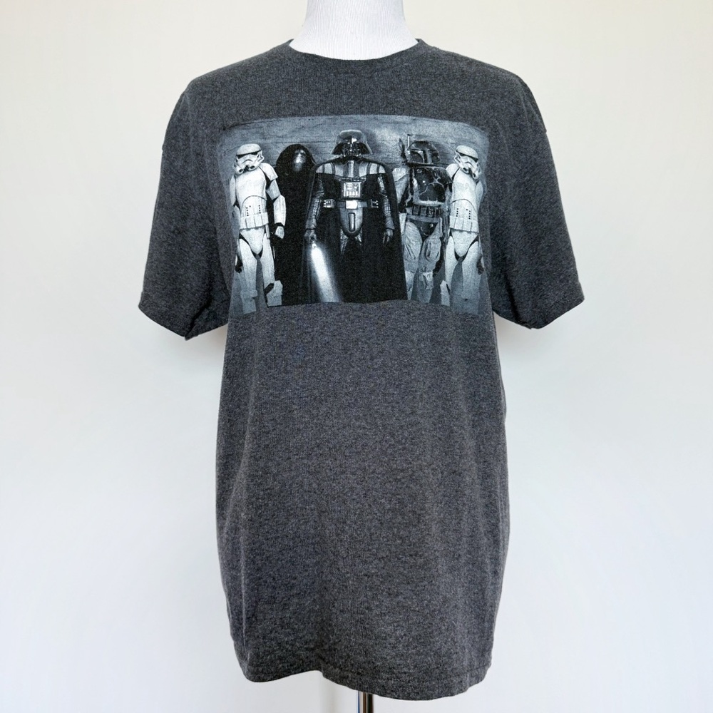 Star Wars T-Shirt Mens Large Darth Vader Boba Fett Stormtrooper Palpatine Disney